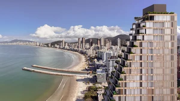 Empreendimento frente mar,com área de lazer.
