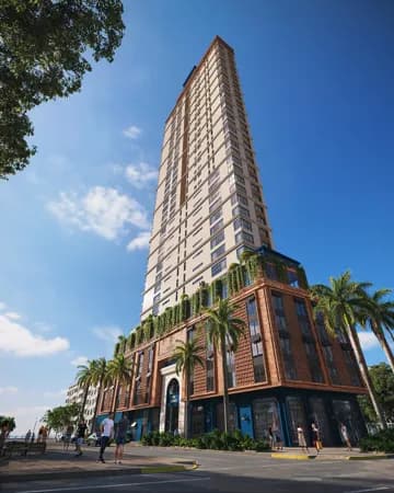 Penthouse na quadra mar,ampla área de lazer,em Meia Praia.
