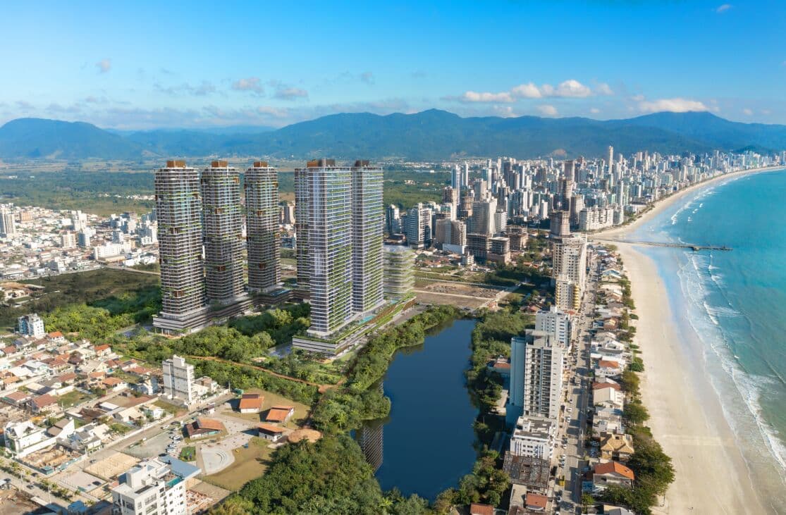 Lindo e moderno empreendimento,localizado em Perequê,com área de lazer.