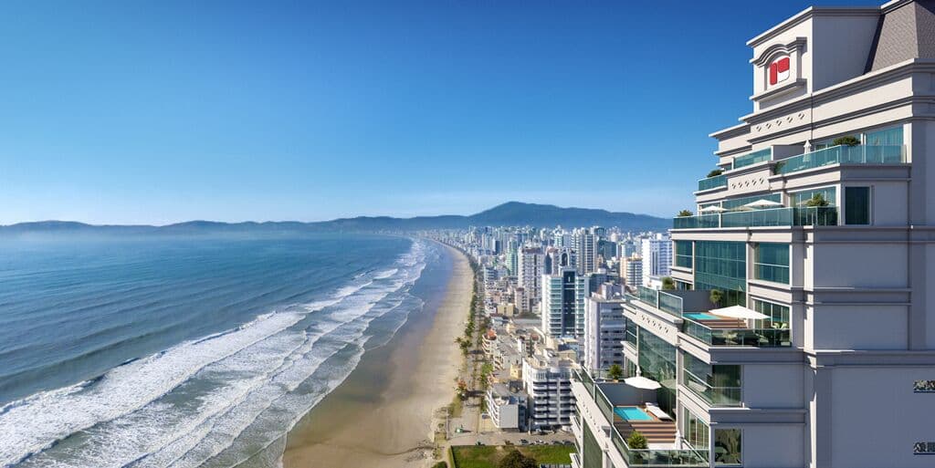 Lindo empreendimento de frente para o mar e lazer completo.