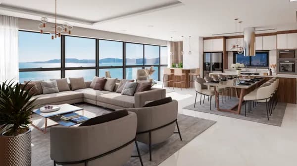Empreendimento quadra do mar,ótima e completa área de lazer,em Meia Praia.
