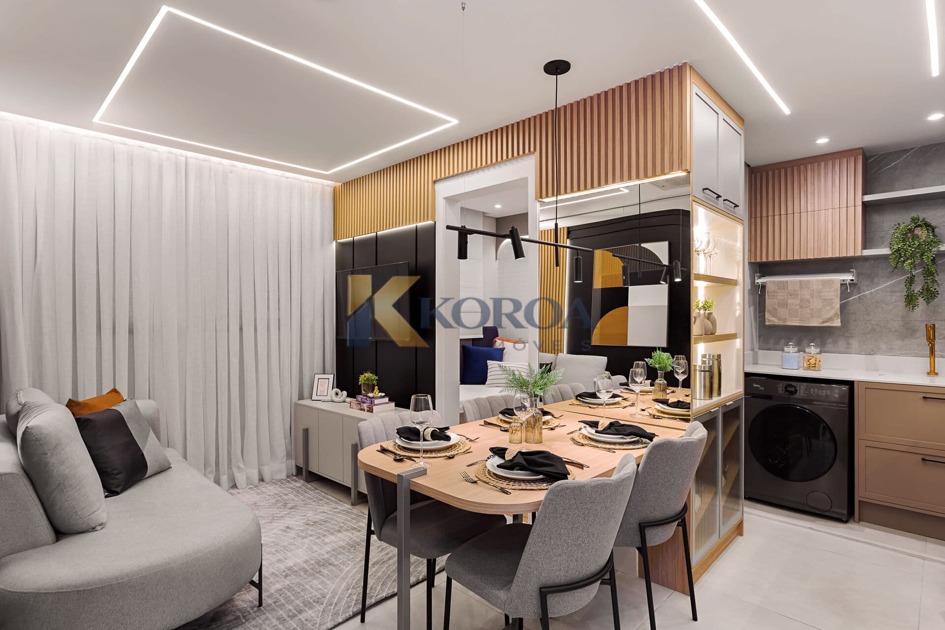 Studio com varanda ideal para investidores