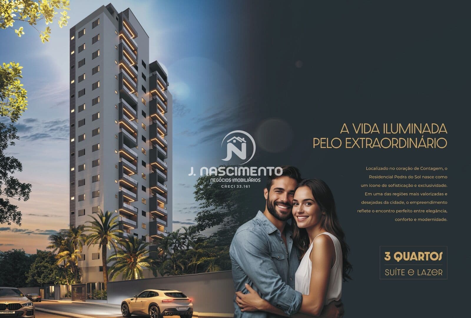 Apartamento Alto Padrão 03 quartos c/ suíte a venda no Centro de Contagem