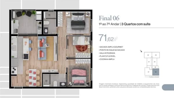 Apartamento em Curitiba - Bacacheri
