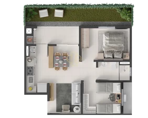 Apartamentos de 02 Dormitórios e Sacada no Brisa Beach Club em Itapoá