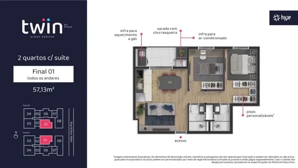 Apartamento em Curitiba - Portão