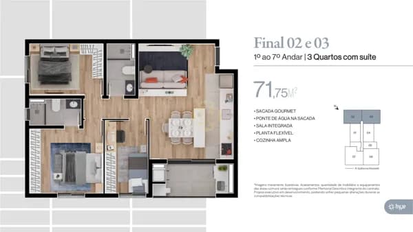 Apartamento em Curitiba - Bacacheri