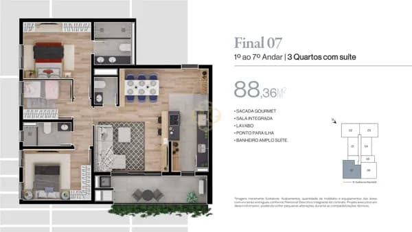 Apartamento em Curitiba - Bacacheri