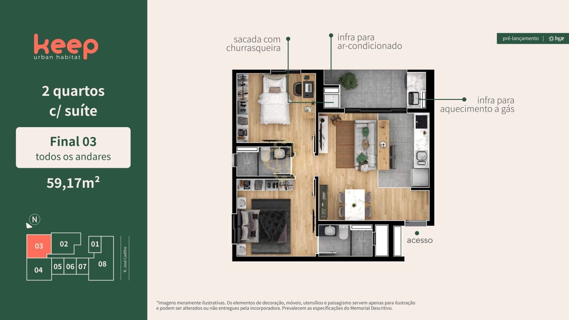 Apartamento em Curitiba - Água Verde