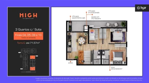 Apartamento em Curitiba - Novo Mundo