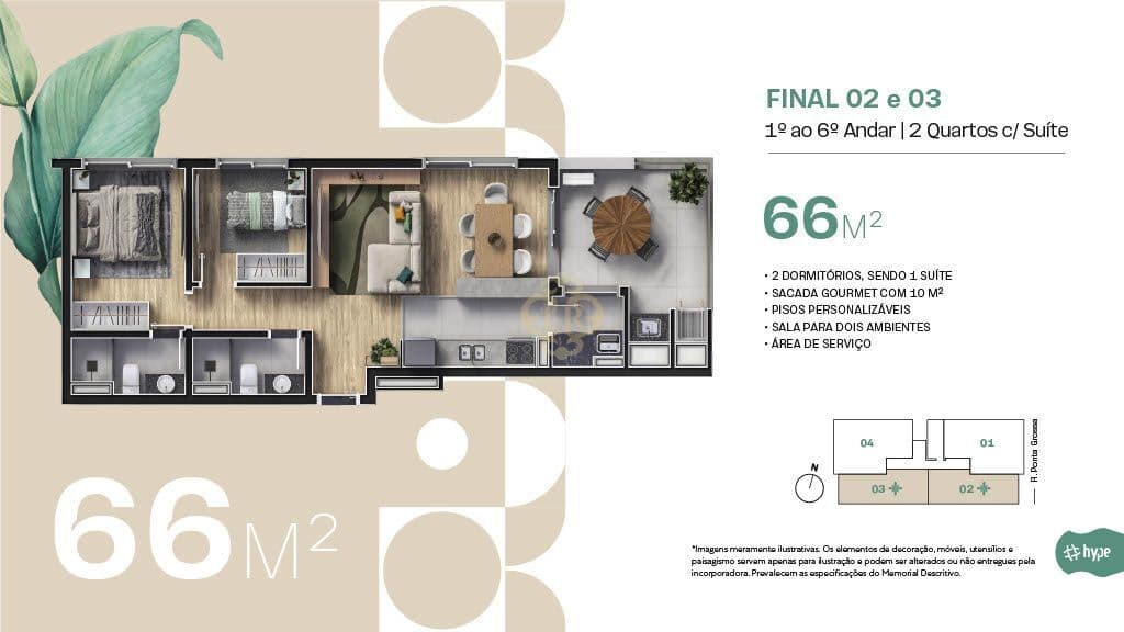 Apartamento em Curitiba - Portão