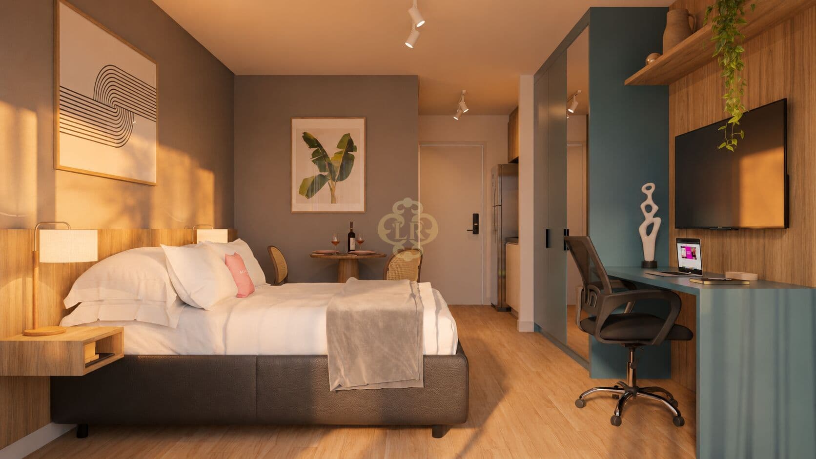 Apartamento Studio em Água Verde, Curitiba/PR