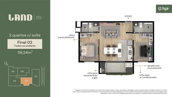 Apartamento em Curitiba - Boa Vista