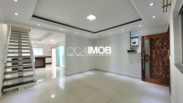 Sobrado com 3 dormitórios à venda, 160 m² por R$ 750.000 - Parque São Vicente - Mauá/SP
