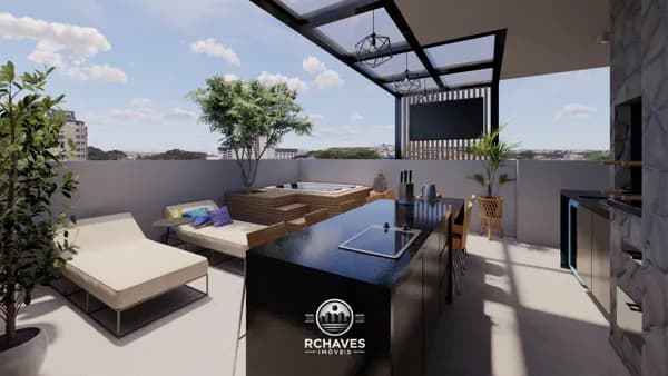 Cobertura Alto Padrão Moderna com 4 Quartos sendo 2 Suítes e Lazer - Itapoã