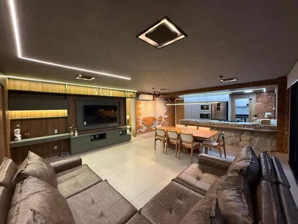 Apartamento Alto Padrão mobiliado e decorado à Venda, 3 suítes no Talk Marista no Setor Marista em Goiânia-Go.