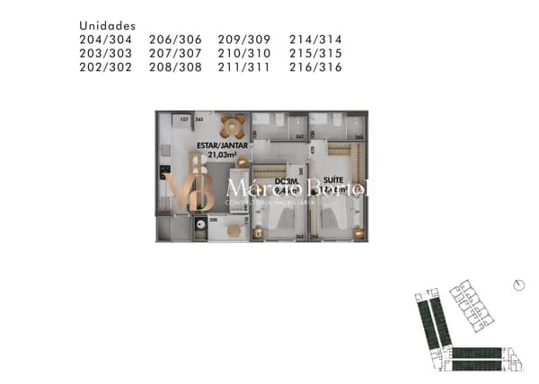 Apartamento em Cachoeira do Bom Jesus, Florianópolis/SC
