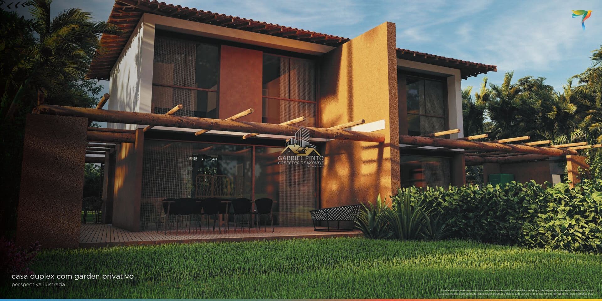 Casas Duplex - 02 Suítes + Quarto Multiuso - 125m² + Garden Privativo