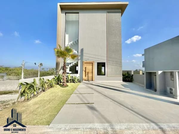 Casa Alto Padrão em Cotia/SP no Condomínio Terra Nobre - Zero Km, moderna, 3dormitórios/1 suíte, varanda gourmet e hidro!