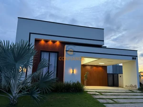 Casa no Alphaville de 03 Suítes, ozinha planejada Difratelli, área verde - Apta a Financiamento