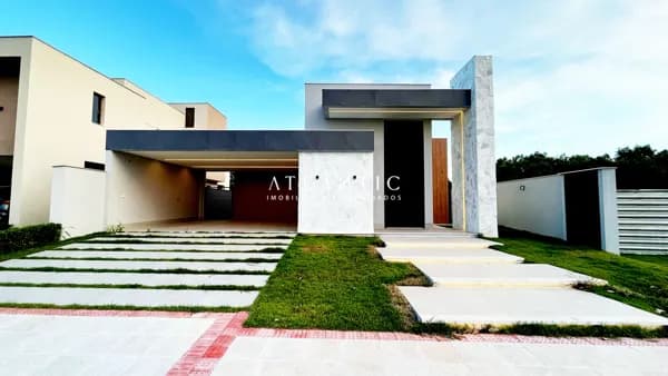 Casa Linear em Condomínio com 3 suítes e 253 m² - Interlagos - V.V. / ES