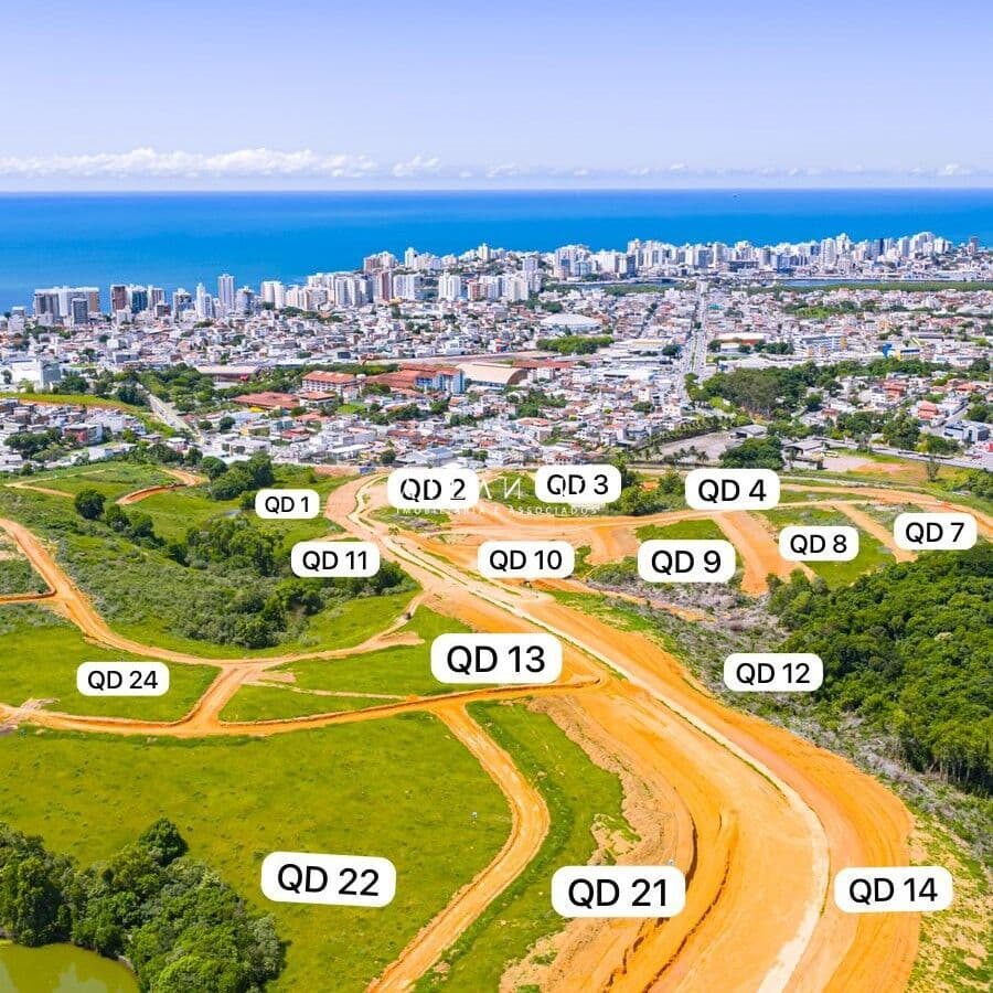 Lotes residenciais e comerciais à venda - vista para o Mar e Montanhas - Guarapari - ES