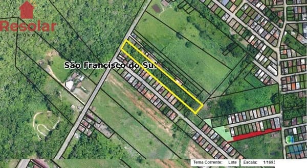 Terreno á venda na Estrada Geral do Forte em São Francisco do Sul/SC.