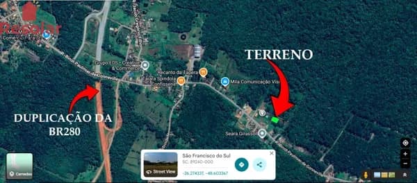 Lote/Terreno em São Francisco do Sul - Acaraí