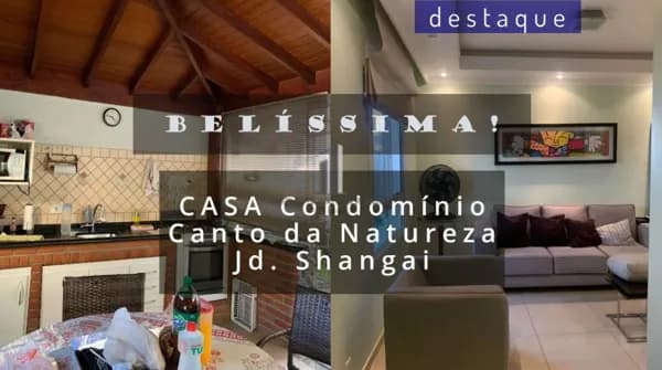 CASA PARA VENDA NO CONDOMÍNIIO RESIDENCIAL CANTO DA NATUREZA JD SHANGAI JUNDIAI