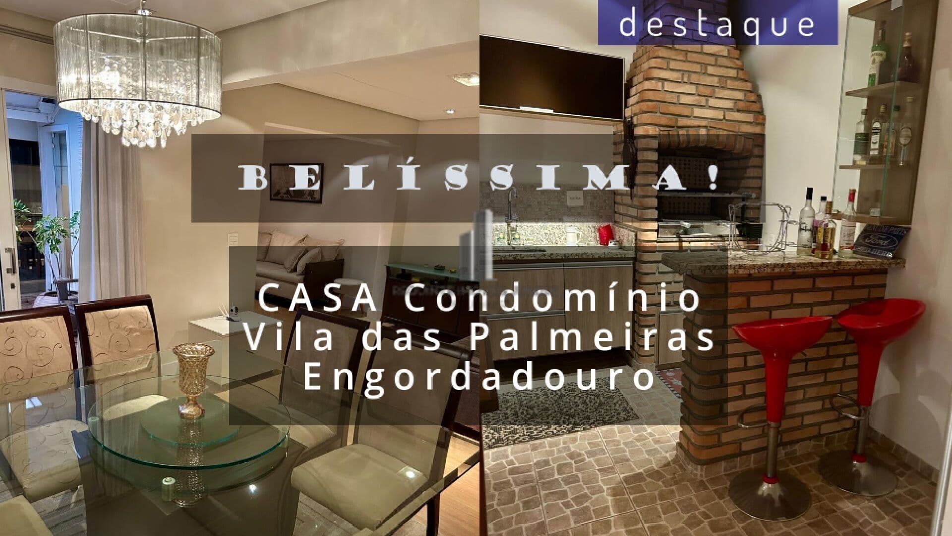 CASA PARA VENDA NO CONDOMÍNIO VILA DAS PALMEIRAS ENGORDADOURO JUNDIAI