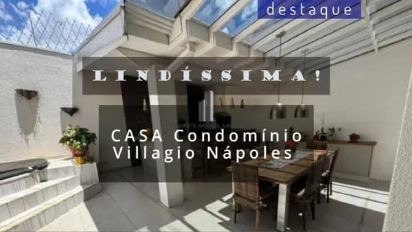 CASA PARA VENDA NO CONDOMÍNIO VILLAGIO NÁPOLES CHÁCARA MORADA MEDITERRANEA JUNDIAI