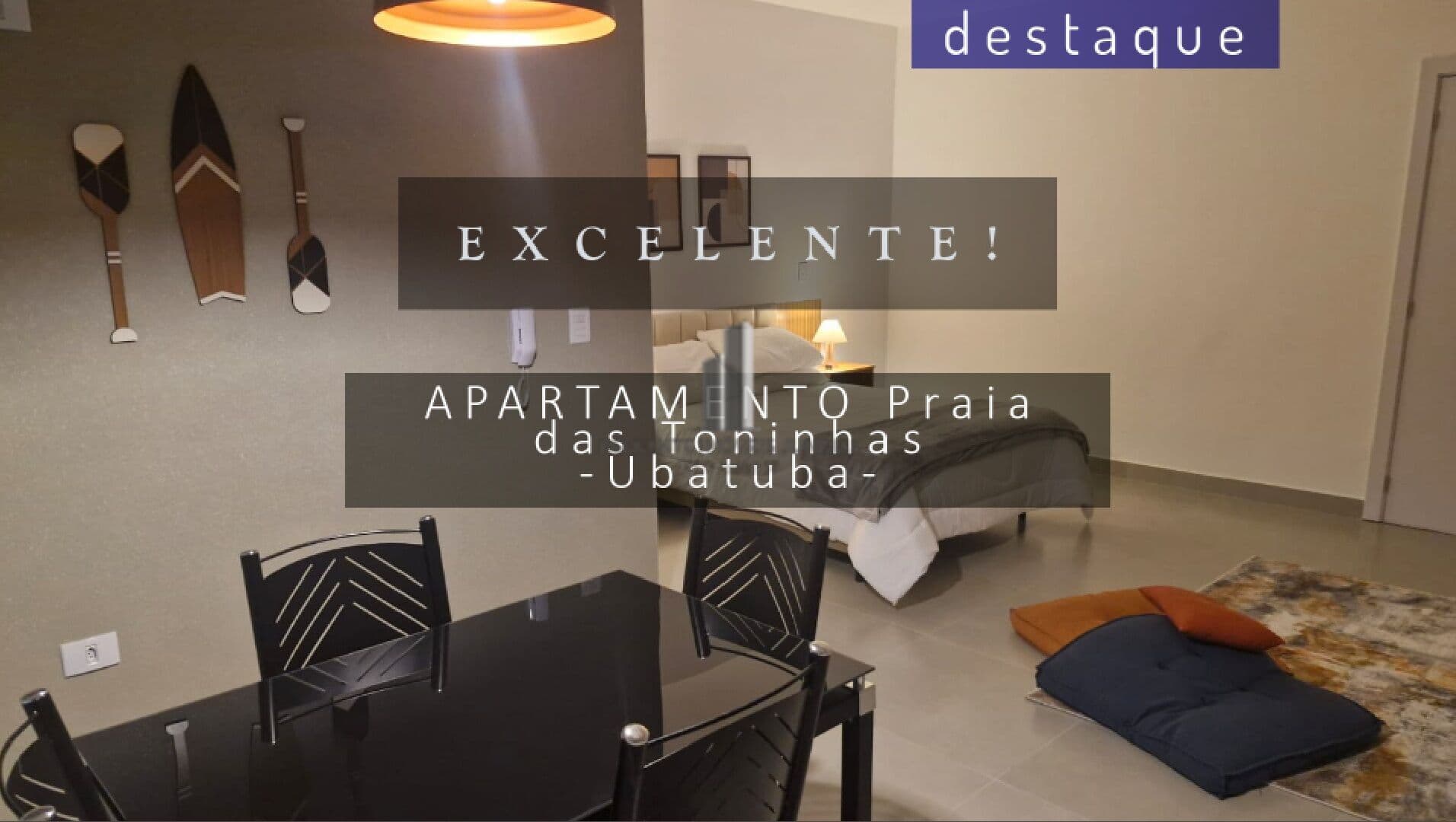 APARTAMENTO STUDIO PARA VENDA NA PRAIA DAS TONHINHAS EM UBATUBA