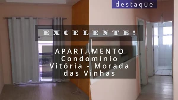 APARTAMENTO PARA VENDA NO CONDOMÍNIO VITÓRIA MORADA DAS VINHAS JUNDIAÍ