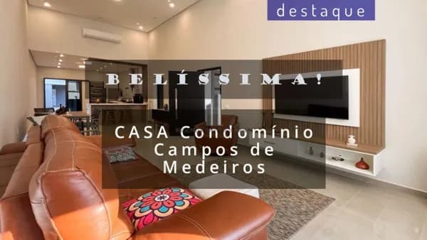 CASA PARA VENDA NO CONDOMÍNIIO CAMPOS DE MEDEIROS JUNDIAI