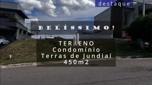 TERRENO CONDOMÍNIO TERRAS DE JUNDIAÍ VALE AZUL JUNDIAI VENDA