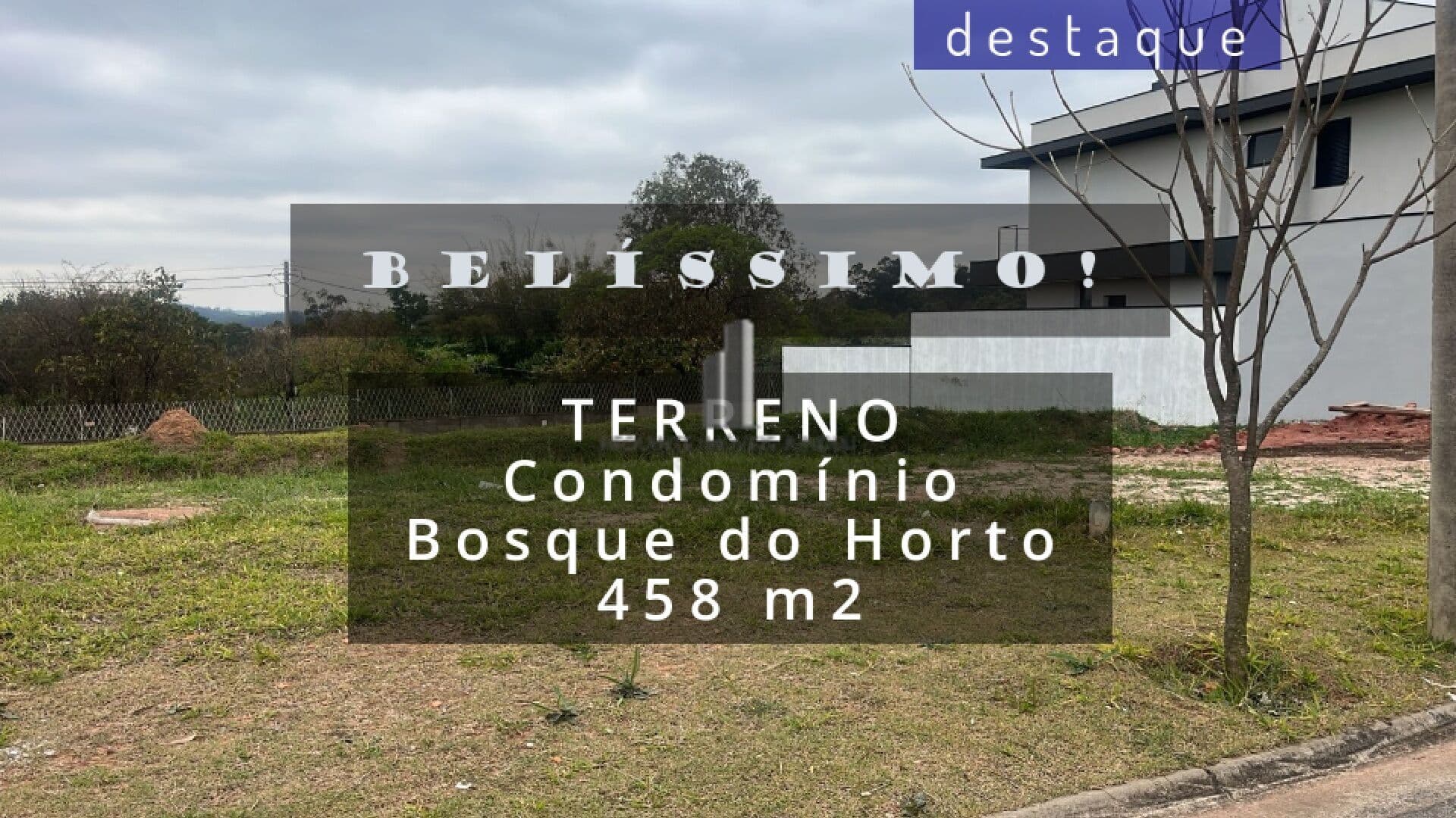 TERRENO PARA COMPRA NO CONDOMÍNIO BOSQUE DO HORTO JUNDIAÍ