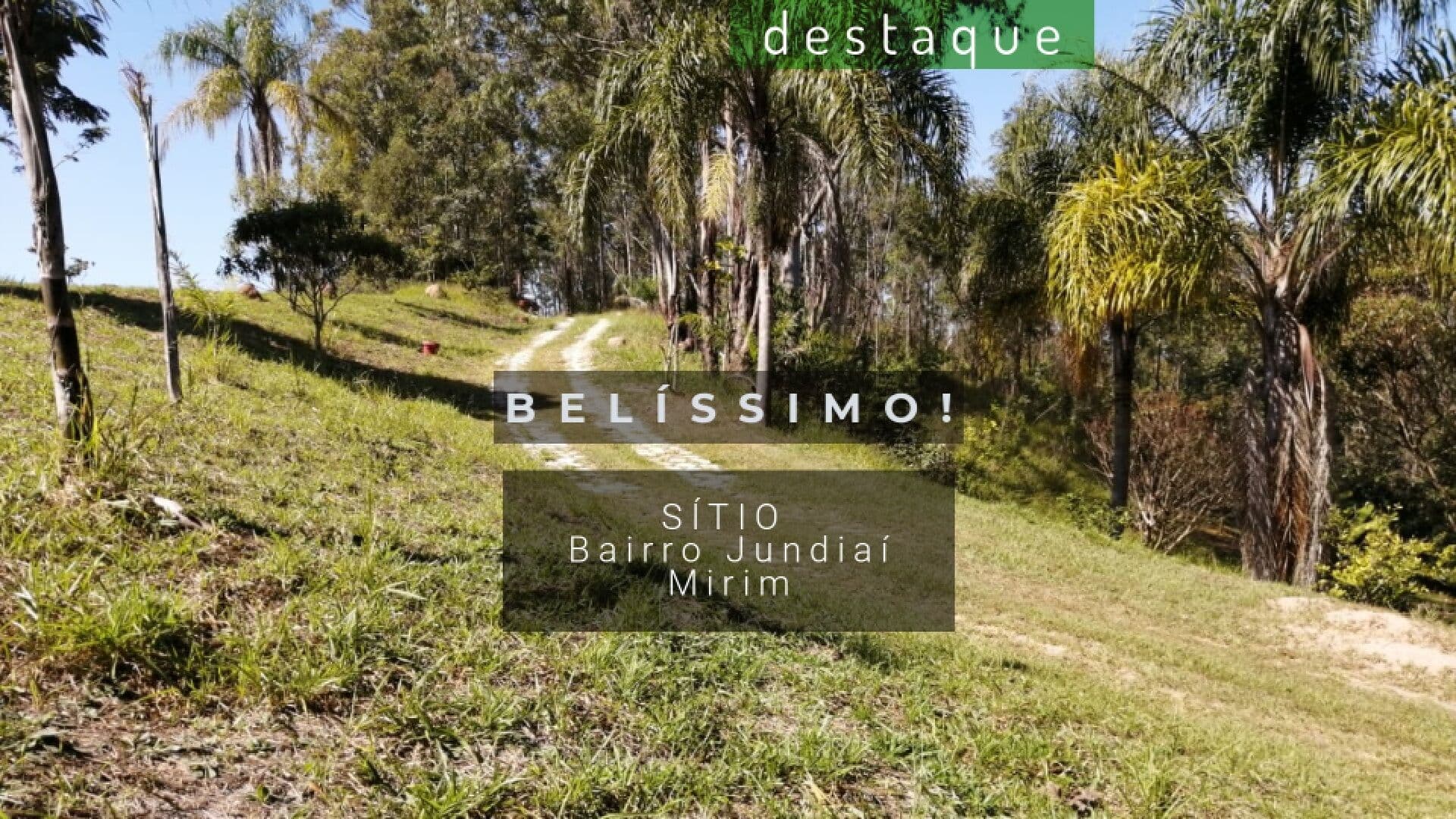 SÍTIO NO BAIRRO JUNDIAÍ MIRIM JUNDIAÍ- SP. VENDA