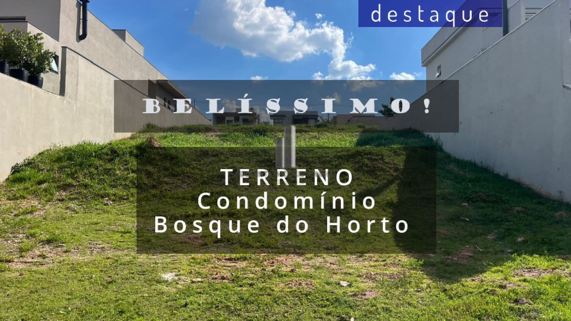 TERRENO PARA VENDA NO CONDOMÍNIO BOSQUE DO HORTO JUNDIAÍ