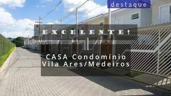 CASA PARA VENDA NO CONDOMÍNIO VILA ARES MEDEIROS JUNDIAÍ