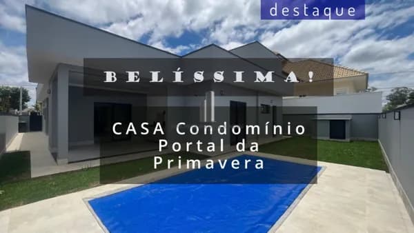 CASA PARA LOCAÇÃO NO CONDOMÍNIO PORTAL DA PRIMAVERA JUNDIAÍ