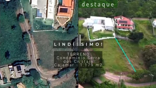 TERRENO CONDOMÍNIO SERRA DOS CRISTAIS CAJAMAR VENDA