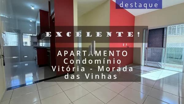APARTAMENTO PARA VENDA NO CONDOMÍNIO VITÓRIA MORADA DAS VINHAS JUNDIAÍ