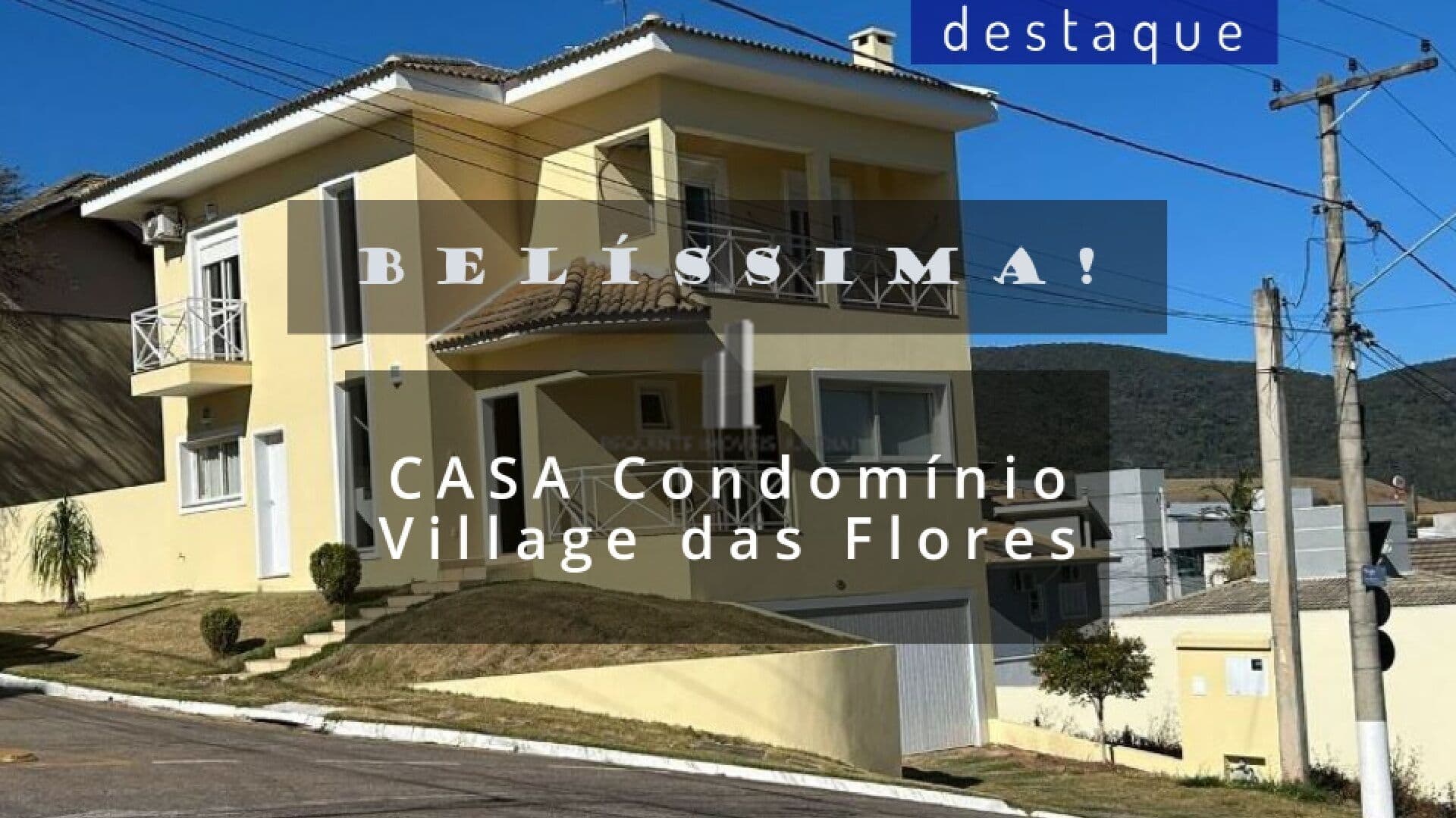 CASA PARA VENDA NO CONDOMÍNIO VILLAGE DAS FLORES JD. NOVO MUNDOJUNDIAÍ