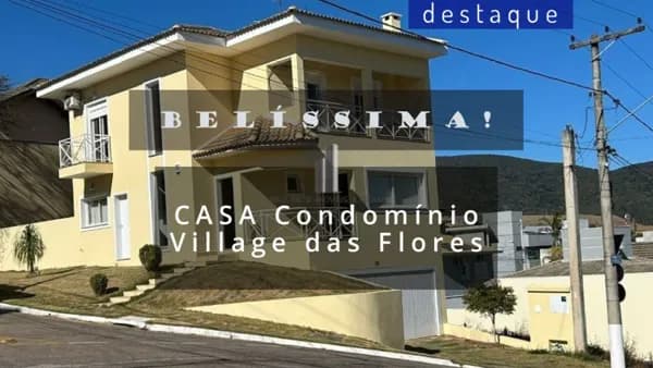 CASA PARA VENDA NO CONDOMÍNIO VILLAGE DAS FLORES JD. NOVO MUNDOJUNDIAÍ