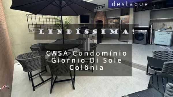 CASA PARA VENDA NO RESIDENCIAL CONDOMÍNIO GIORNIO DI SOLE COLÔNIA JUNDIAI