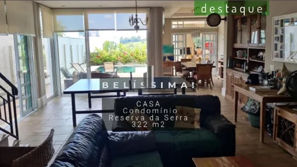 CASA PARA VENDA CONDOMÍNIO RESERVA DA SERRA JUNDIAI