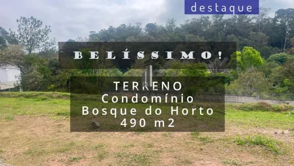 TERRENO PARA VENDA NO CONDOMÍNIO BOSQUE DO HORTO JUNDIAÍ