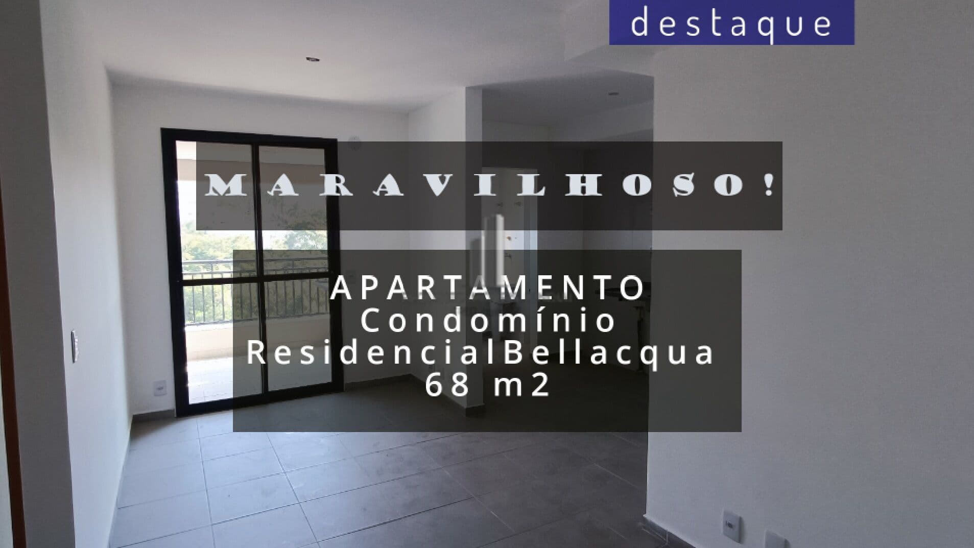APARTAMENTO PARA VENDA NO CONDOMÍNIO RESIDENCIAL BELLACQUA JUNDIAÍ