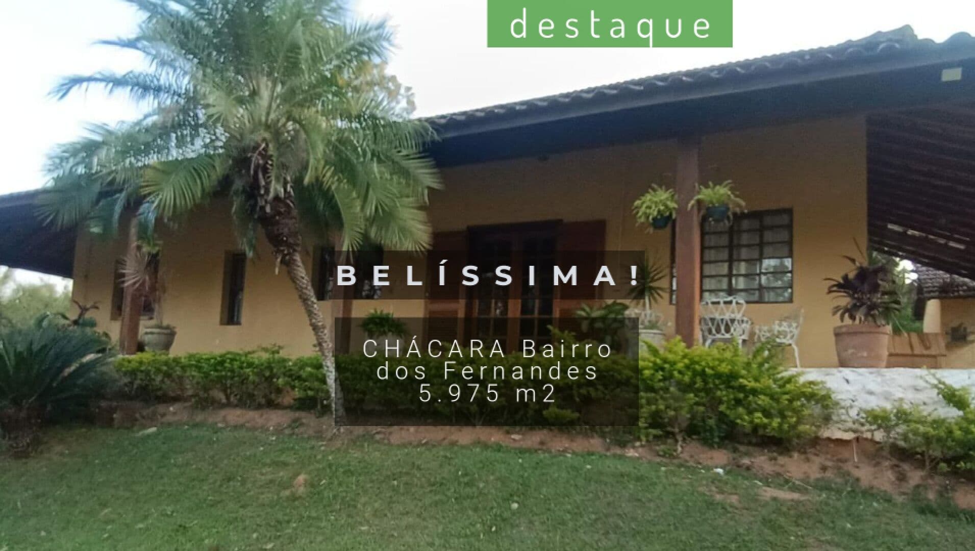 CHÁCARA PARA VENDA NO BAIRRO DOS FERNANDES JUNDIAÍ