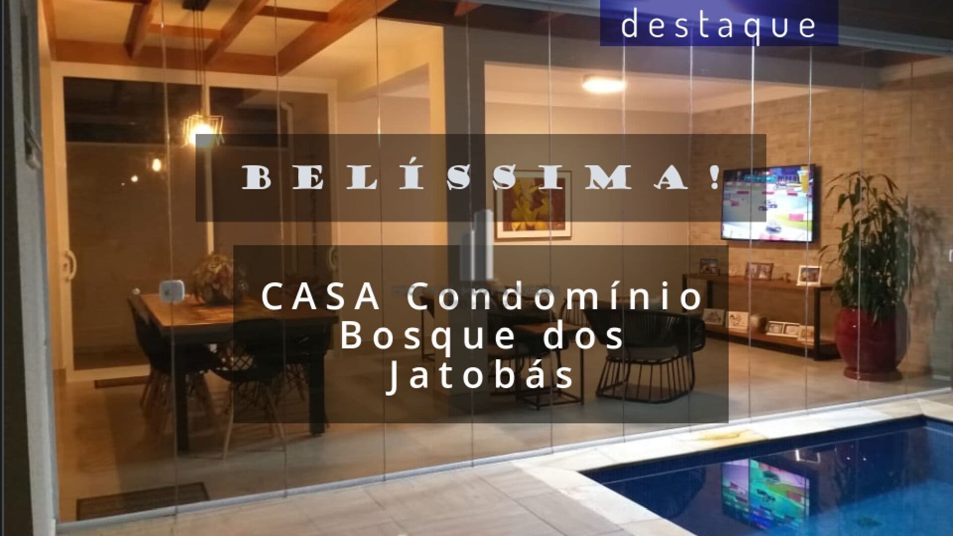 CASA PARA VENDA NO CONDOMÍNIO BOSQUE DOS JATOBÁS JUNDIAI